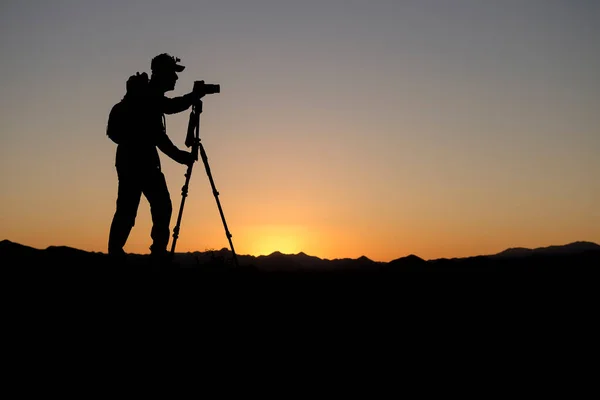 Fotógrafo Que Hace Trabajo Con Amor Afecto Emoción Calidad —  Fotos de Stock