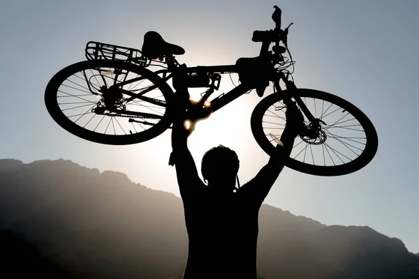 Велосипедисти Бачать Набагато Більше Цього Прекрасного Світу Ніж Будь Який — стокове фото