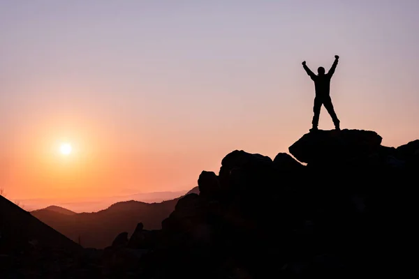 Honorable Competitive Successful Person Raising Awareness Achieving — Stock Photo, Image