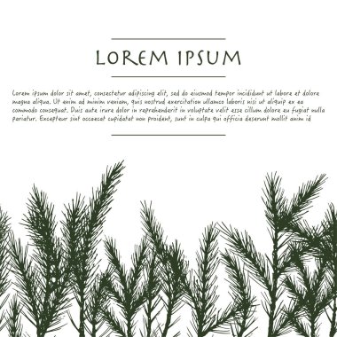 Tebrik kartları ve sosyal medya yayınları için noel çam ağacı ile tatil arka plan