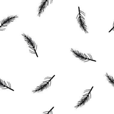 Vektör Dikişsiz noel deseni ile çam beyaz arka plan üzerinde