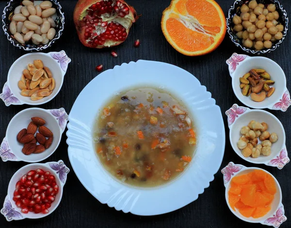 Ashure - national Turkish dessert, ritual food
