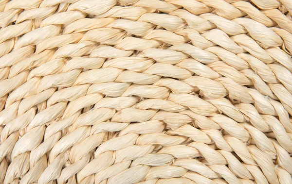 Flat Lay View Corn Husk Braided Texture Pattern Light Beige — Stock Photo, Image