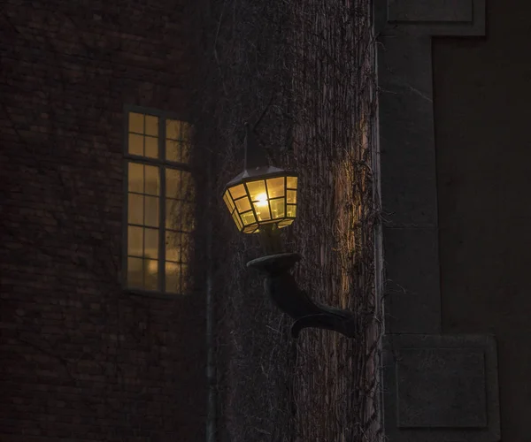 Bir duvar lamba meşale