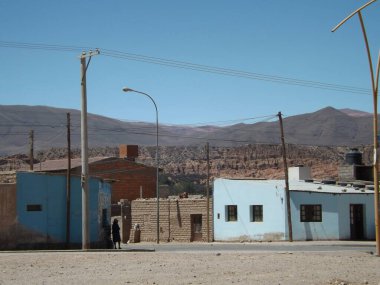 Arjantin 'in kuzeyinde küçük bir kasaba