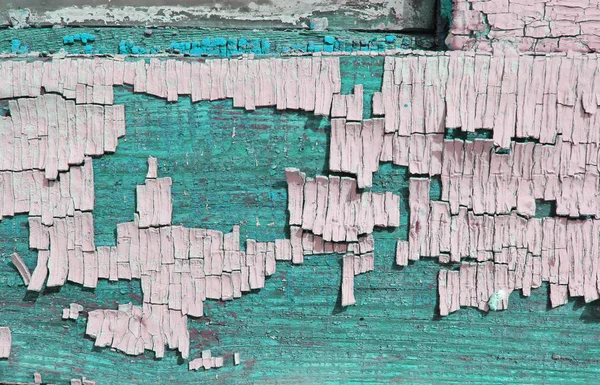 eski mavi kurulu kırık boya, vintage ahşap arka plan, grunge tahta ile. Eski ahşap arka plan ağaç eski boya artıkları parçaları kalıntıları ile. Doku eski ağaç bir kurulu ile boya, antika arka plan boya soyulmuştu. eski mavi kurulu SRA ile