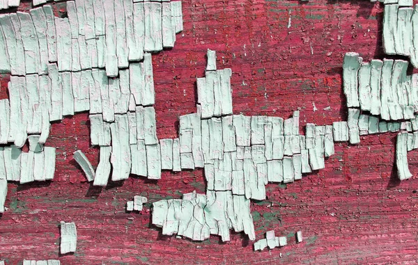 eski mavi kurulu kırık boya, vintage ahşap arka plan, grunge tahta ile. Eski ahşap arka plan ağaç eski boya artıkları parçaları kalıntıları ile. Doku eski ağaç bir kurulu ile boya, antika arka plan boya soyulmuştu. eski mavi kurulu SRA ile