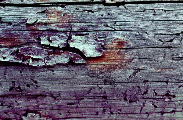 Fondo de pared de textura de tablón de madera con color de tono seleccionado. Fondo abstracto de una antigua pared de madera con una textura brillante. pintura ultravioleta — Foto de Stock