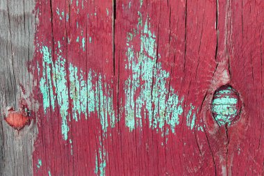 eski mavi kurulu kırık boya, vintage ahşap arka plan, grunge tahta ile. Eski ahşap arka plan ağaç eski boya artıkları parçaları kalıntıları ile. Doku eski ağaç bir kurulu ile boya, antika arka plan boya soyulmuştu. eski mavi kurulu SRA ile