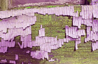 Eski ahşap doku ile peeling boya artıkları parçaları kalıntıları ile eski ahşap arka plan eski ahşap üzerine boya. Doku eski ağaç bir kurulu ile boya, antika arka plan boya soyulmuştu. Eski