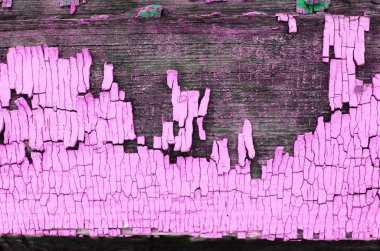 eski mavi kurulu kırık boya, vintage ahşap arka plan, grunge tahta ile. Eski ahşap ultraviyole ile arka plan ağaç eski boya artıkları parçaları kalıntıları. Doku eski ağaç bir kurulu ile boya, antika arka plan boya soyulmuştu. Eski mor 