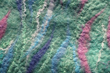 El yapımı keçeli arka plan dokusu, yün dokusu, el yapımı tekstil.