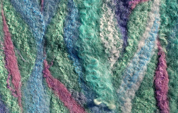 Hand Made Felt Background Texture Wool Texture Handmade Textile — Stock Photo, Image