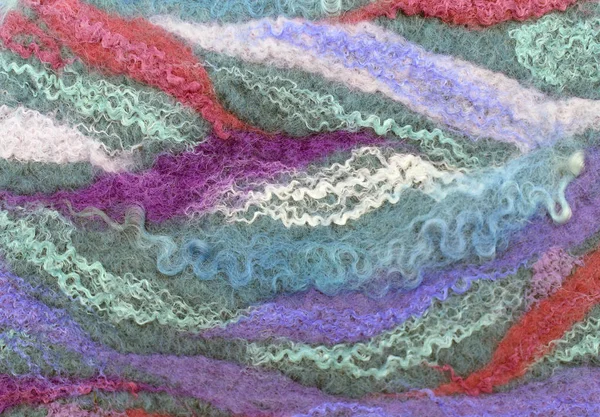 Kunst Farbe Filz Hintergrund Textur, Wolle handgemachte Textil — Stockfoto
