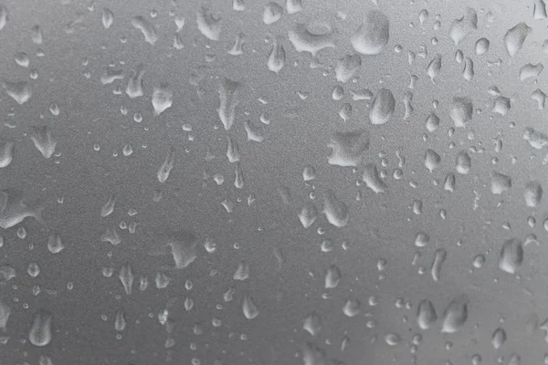 Derretendo neve no vidro. casco em vidro — Fotografia de Stock