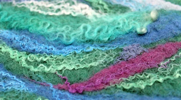 Kunst kleur vilt achtergrond textuur, wol handgemaakte textiel — Stockfoto