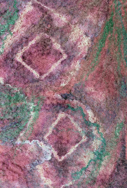Художній колір фетрова текстура фону, вовна ручної роботи текстиль — стокове фото