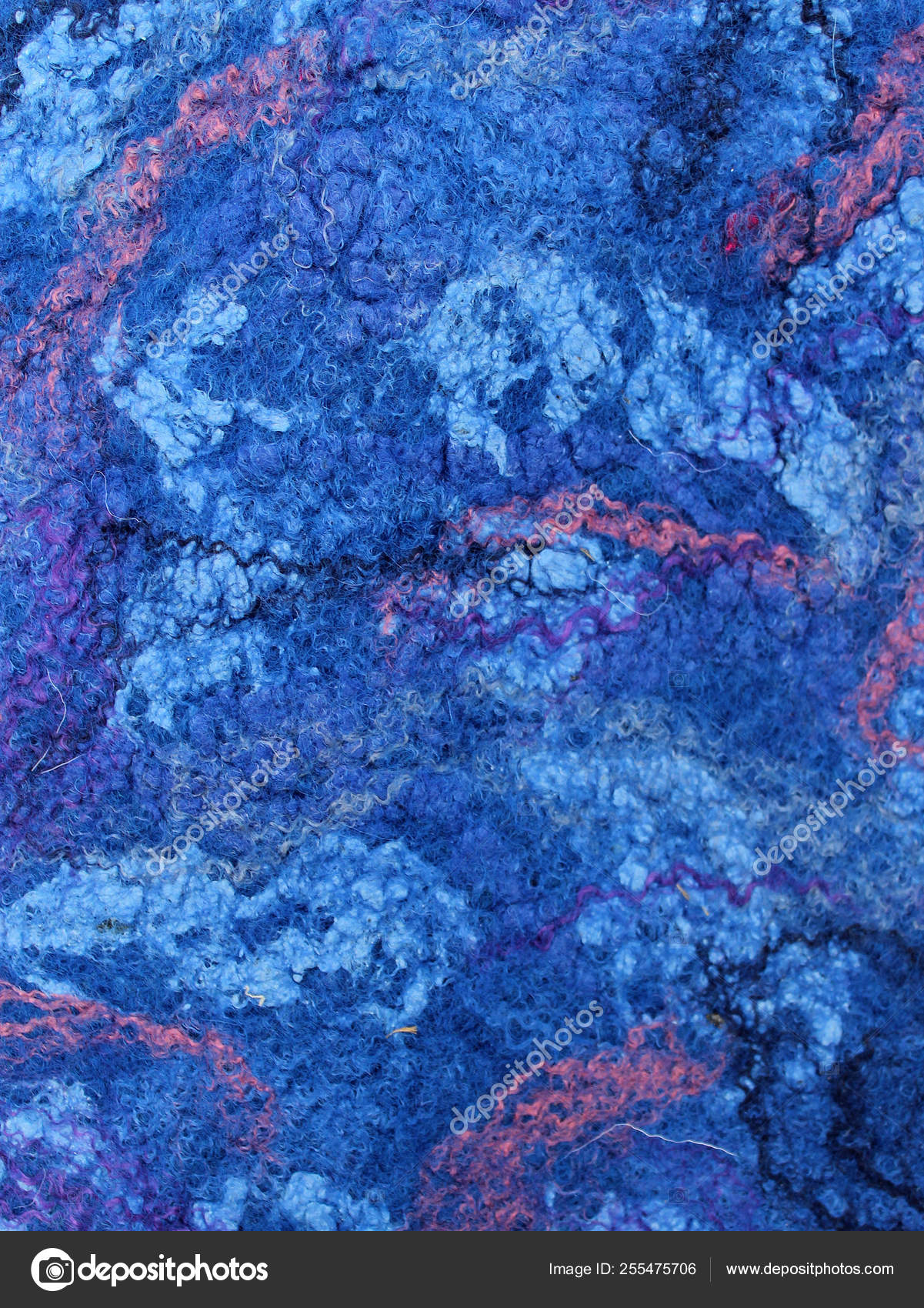 Art color felt background texture, wool handmade textile — Stock Photo ...