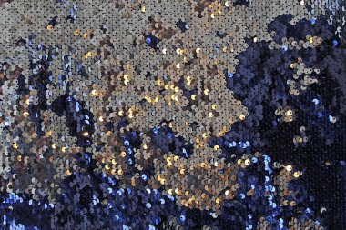 Metalik parlak pul pul arka plan, yuvarlak payetler moda elbise,