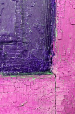 Ahşap üzerinde eski boya kalıntıları olan eski ahşap bir arka plan. Eski bir ağacın dokusu, eski bir ahşap arka plan soyma boyası. Kırık boyalı eski mavi tahta