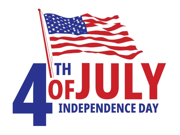 Julho Dia Independência Dos Eua Celebração — Vetor de Stock