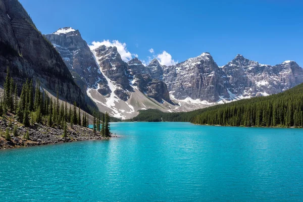 Lac Moraine Dans Parc National Banff Canada — Photo