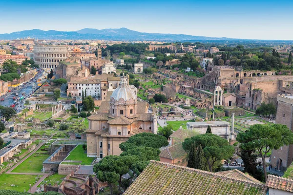 Rome Skyline Aerial View Roman Historical Center Rome Italy — Stock Photo, Image