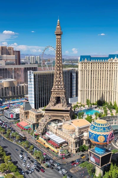 Αεροφωτογραφία Του Las Vegas Strip Στο Ηλιόλουστη Μέρα Του Καλοκαιριού — Φωτογραφία Αρχείου