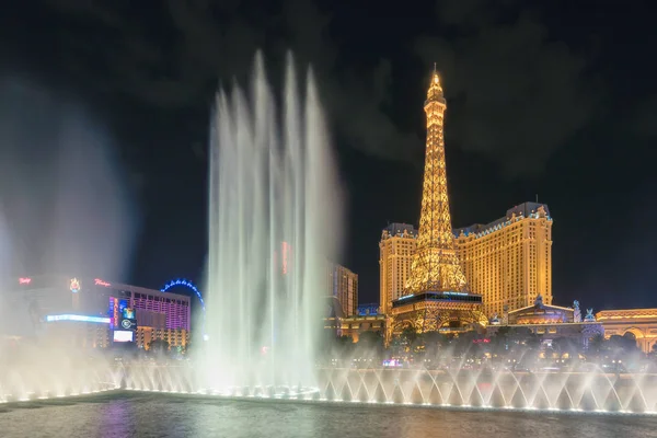 Fontána Ukázat Bellagio Hotel Kasino Července 2018 Las Vegas Strip — Stock fotografie