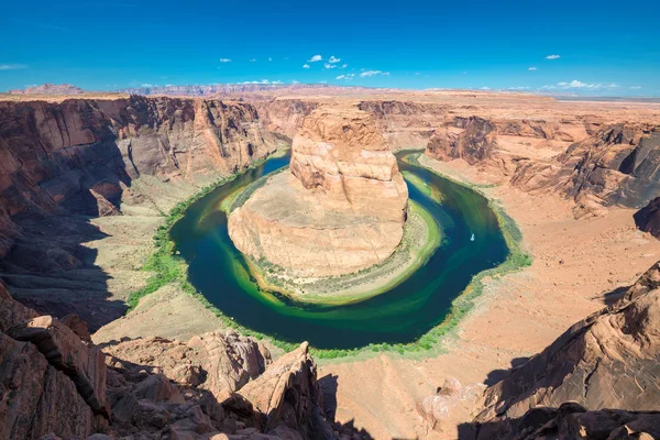 Arizona Paisagem Horseshoe Curva Meandro Rio Colorado Grand Canyon — Fotografia de Stock