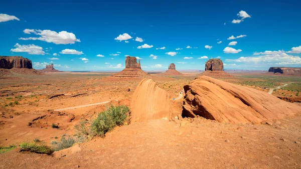 Vista Panorâmica Monument Valley Verão Arizona Utah Eua — Fotografia de Stock