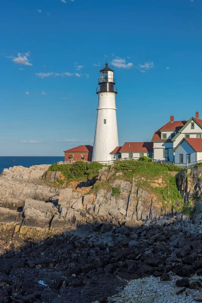 Faro Portland Cape Elizabeth Nueva Inglaterra Maine — Foto de Stock