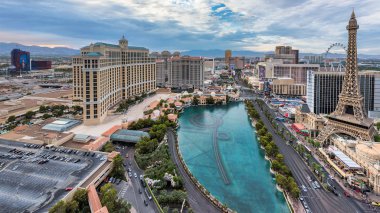 Las Vegas soymak Las Vegas, Nevada havadan görünümü üzerinde 25 Temmuz 2017. Vegas şerit en büyük otel ve casinolar dünyada ev sahipliği.