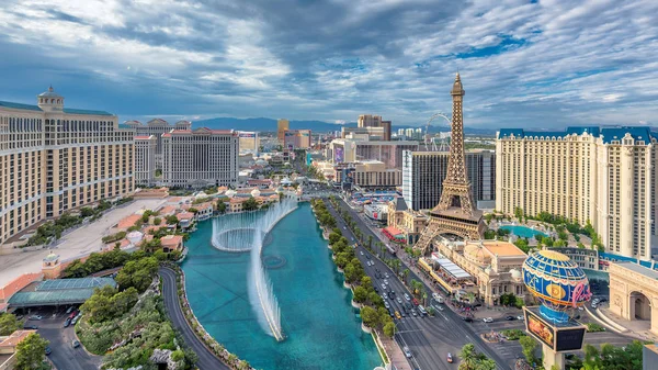 Világ Híres Las Vegas Striptől 2017 Július Las Vegas Nevada — Stock Fotó