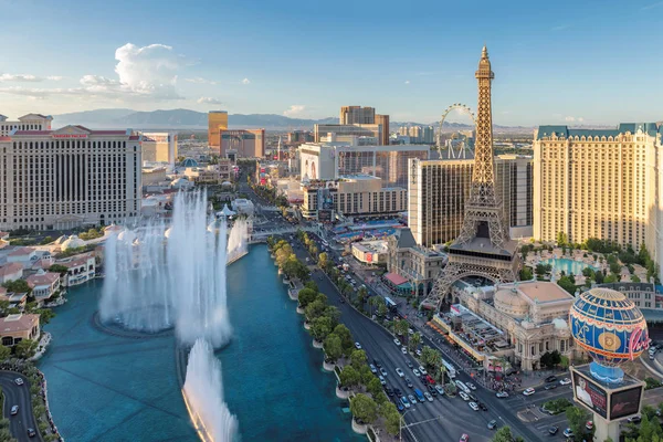 Svět Slavné Vegas Strip Dne Las Vegas Nevada Července 2018 — Stock fotografie