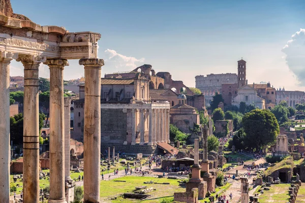 Roma Italia Rovine Del Foro Romano — Foto Stock