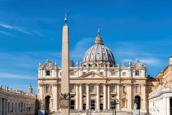 Peters Bazilika Vatikán Területén Vatikánvárosi Szent Péter Tértől — Stock Fotó
