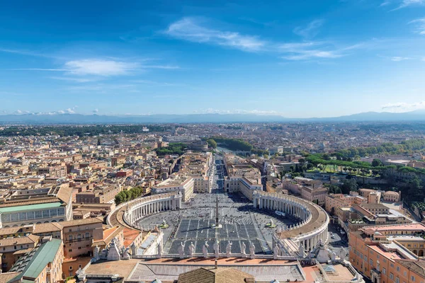 Panoramic view of Rome. Saint Peter\'s Square in Vatican, Rome, Italy. Aerial view of Rome