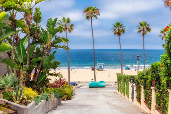 California Beach Manhattan Beach Sunny Day Southern California Los Angeles — Stock Photo, Image