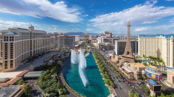 Las Vegas Strip Skyline Sett Solig Dag Las Vegas Nevada — Stockfoto