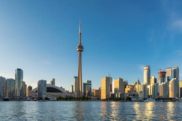 Prachtig Uitzicht Toronto Stad Bij Zonsondergang Toronto Ontario Canada — Stockfoto