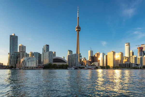 Prachtig Uitzicht Toronto Stad Bij Zonsondergang Toronto Ontario Canada — Stockfoto