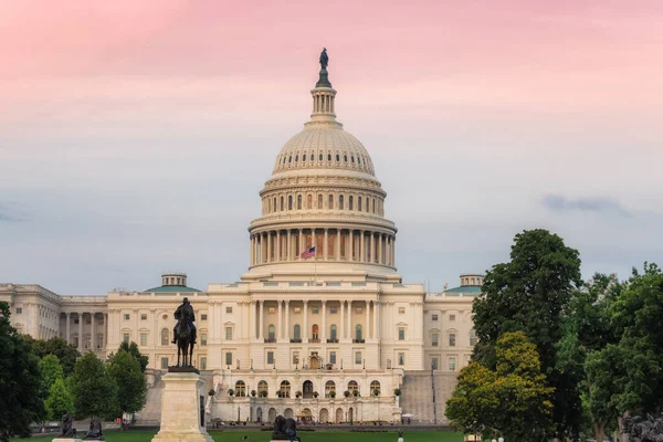 Edificio Capitol Atardecer Washington —  Fotos de Stock