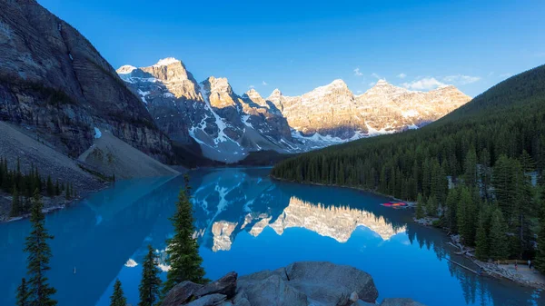 Moränensee Den Rocky Mountains Banff National Park Kanada — Stockfoto