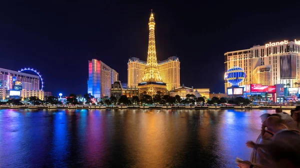 Las Vegas Strip Gezien Nachts — Stockfoto