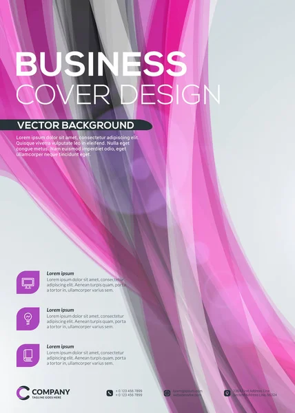 Анотація Векторна Обкладинка Бізнес Брошури Або Шаблони Дизайну Банерів Бізнес — стоковий вектор