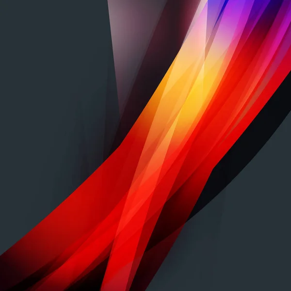 ポスター チラシ Bunner テンプレートの抽象的な波背景 ベクトル図 — ストックベクタ