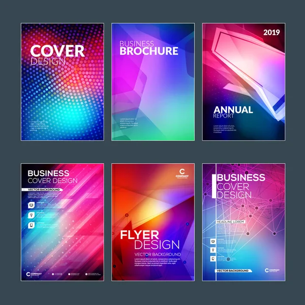 Folleto Negocios Cubierta Plantillas Diseño Folleto Negocios Moderno Póster Con — Archivo Imágenes Vectoriales