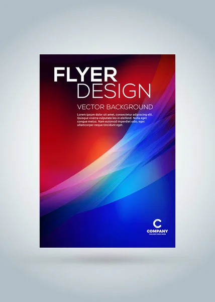 Capa de brochura de negócios vetorial abstrato ou modelo de design de banner. Folheto de negócios ou cartaz com fundo abstrato — Vetor de Stock