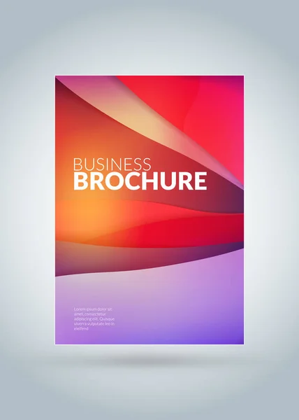 Abstract vector business brochure cover or banner design template. Business flyer or poster with abstract background — Stock Vector
